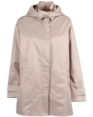DUNO Kayle Hooded Button-Cuff Jacket - Natural