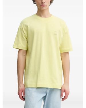 Samsøe & Samsøe Joel Logo-Print T-Shirt - Yellow