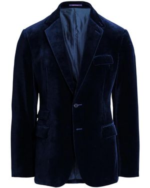 Ralph Lauren Velvet Blazer - Blue