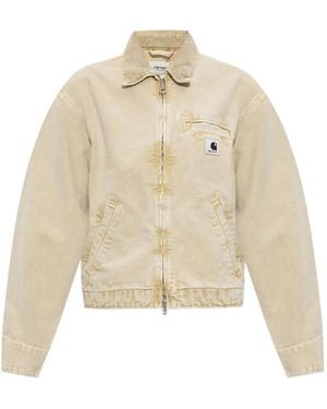 Carhartt Emery organic-cotton zip-up denim jacket - Neutro
