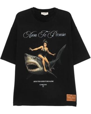 Garcia Camiseta Con Estampado Gráfico - Negro