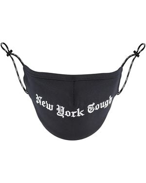Haculla Embroidered Slogan Face Mask - Black