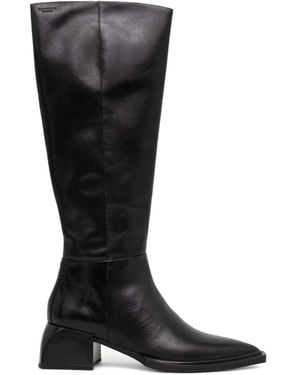 Vagabond Shoemakers Pointed-Toe Block-Heel Boots - Black