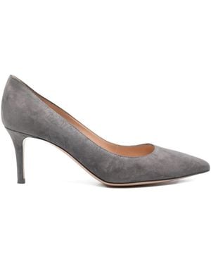 Gianvito Rossi 70Mm Gianvito Suede Pumps - Gray