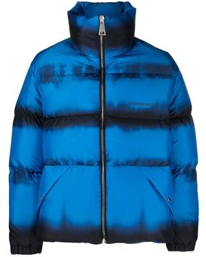 Khrisjoy Faded-Effect Padded Jacket - Blue