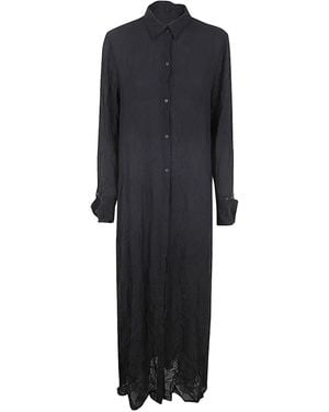 Maria Calderara Buttoned Shirt Dress - Black
