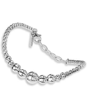Desmo Pulsera Crystal Gala Con Cuentas - Blanco