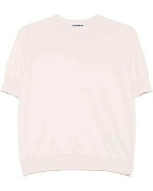 Jil Sander ファインニット Tシャツ - ピンク