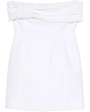 Aniye By Robe-Bustier Cocktail À Détail Noué - White