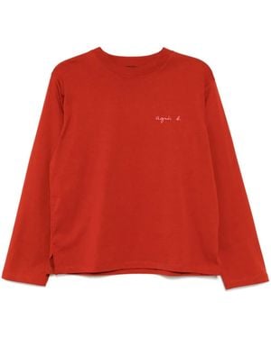 agnès b. Agneau T-Shirt - Red
