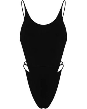 Saint Laurent Badpak Met Open Rug - Zwart