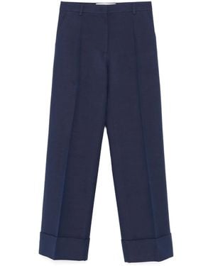Valentino Garavani Crepe Trousers - Blue