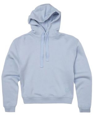 McQ Swallow Logo-Embroidered Hoodie - Blue