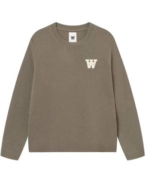 WOOD WOOD Jersey Wwtay De Lana De Borrego - Neutro