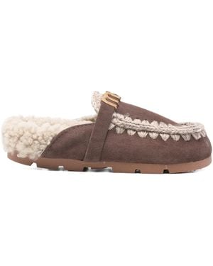 Mou Winter Bio Logo Mules - Brown