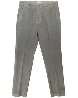 Boglioli Corduroy Slim-Fit Pants - Gray