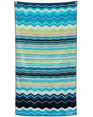 Missoni Cotton Beach Towel - Blue