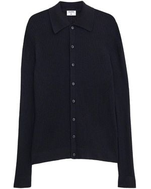 Filippa K Recycled Wool Knitted Shirt - Blue