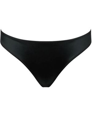 Maison Close Glow Tanga Bikini Bottom - Black