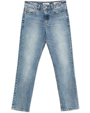Lois Washed Straight-Leg Denim Jeans - Blue