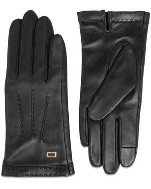 Lancel セリエ ステッチ グローブ - ブラック
