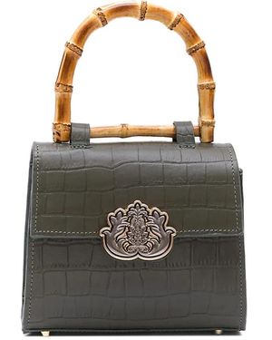 Isla Leather Tote Bag - Black