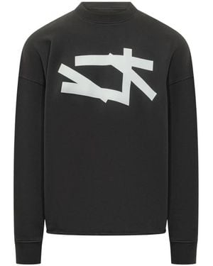 44 Label Group Crew-Neck Sweatshirt - Black