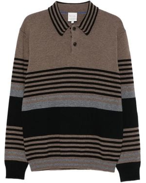 Paul Smith Striped Long-Sleeve Sweater - Black