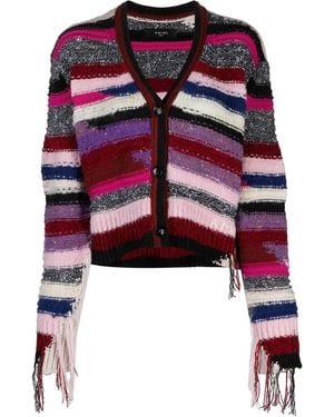 AMIRI ストライプカーディガン