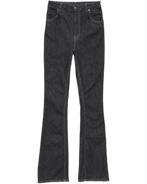 Acne Studios Pantalon Évasé À Détail De Nœud - Gris
