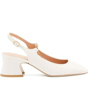 Chloé 55Mm Charm-Chain Court Shoes - Natural