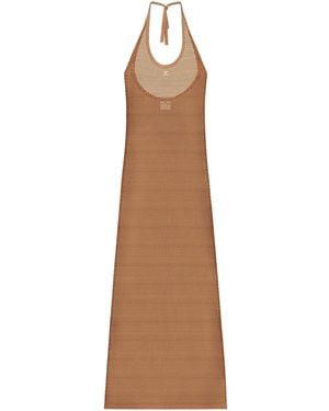 Courreges Holistic Maxi-Jurk - Bruin