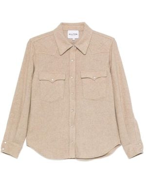 Kujten Camisa Lumber Con Botones - Neutro