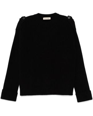 Gentry Portofino Maglione A Coste - Nero
