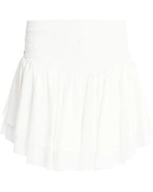 Donde Esteban Ruffled Mini Skirt - White