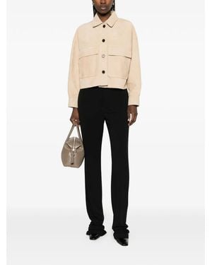 Arma Miri Front Pocket Leather Jacket - Black