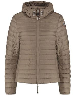 Parajumpers Genie Hooded Quilted Jacket - Brown