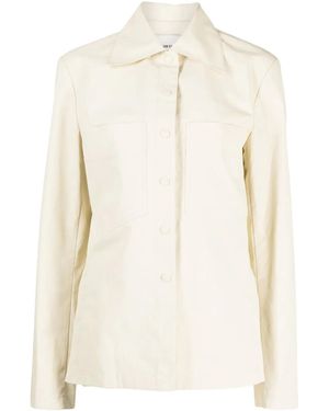 Low Classic Classic Collar Long-Sleeved Jacket - Natural