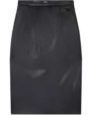 Gcds High-Waisted Pencil Midi Skirt - Grey