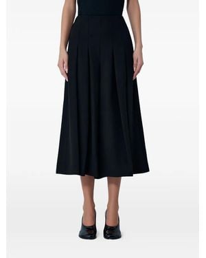 Limi Feu Pantalon Court Et Ample À Plis - Noir