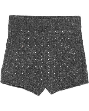 Pinko デコラティブ ショートパンツ - グレー