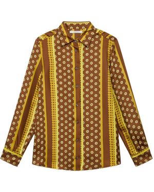 Maliparmi Striped Patterned Shirt - Yellow