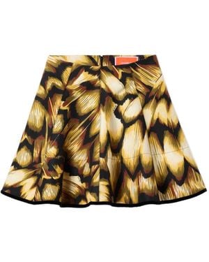 La DoubleJ All-Over Print Mini Skirt - Metallic