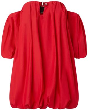 Pinko Off-Shoulder Mini Dress - Red