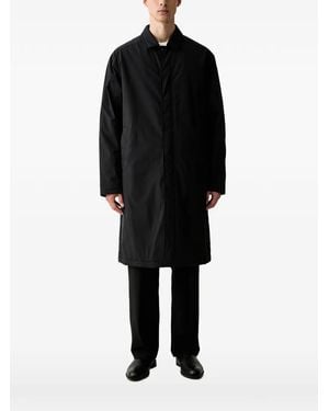 Les Deux Quilted-Lining Single-Breasted Coat - Black