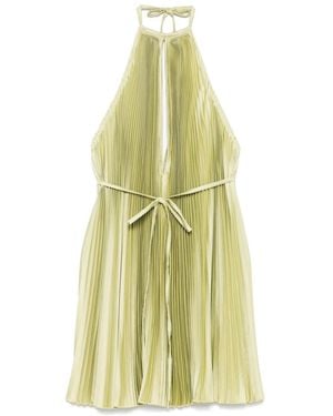 L'idée Pleated Dress - Yellow