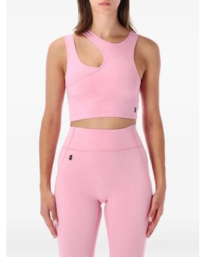 On Shoes Studio Cut-Out Cropped Top - Pink