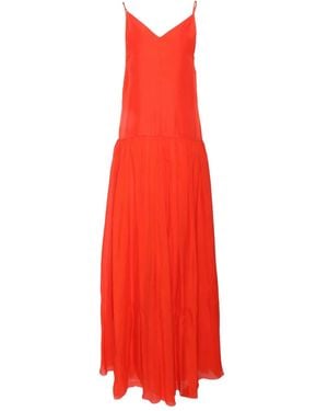 Forte Forte Camisole-Kleid Aus Seidensatin - Rot