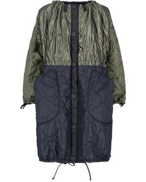 MARFA STANCE Parachute Patchwork Reversible Parka - Gray
