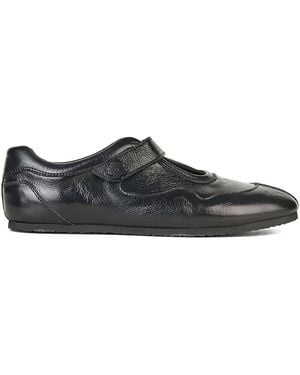 Cecilie Bahnsen Cosmo Leather Trainers - Black